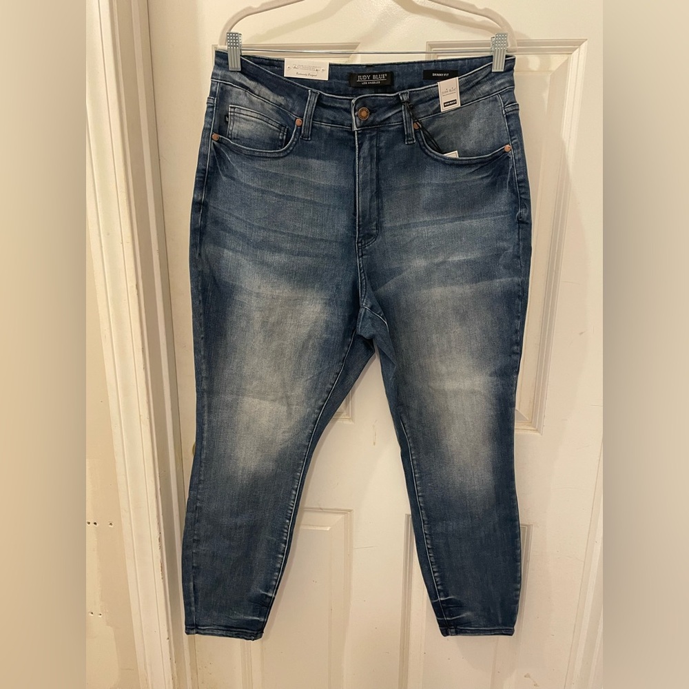 Judy Blue Curvy Total Infatuation Tummy Control Dark Fade Skinny Jeans